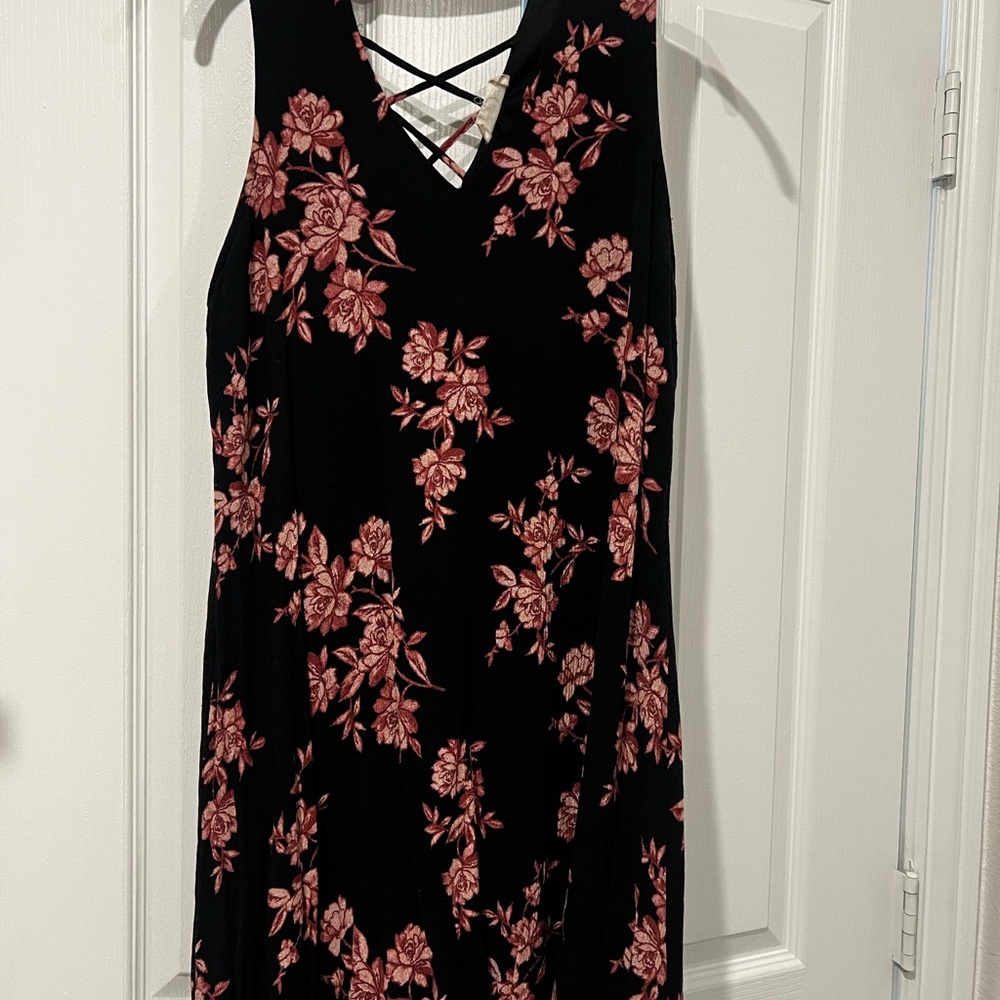 Altar’s State Black Floral Dress